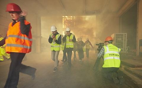 filming the disaster scenario